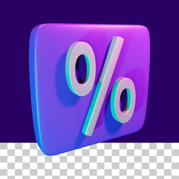 Sconto illustrazione 3d