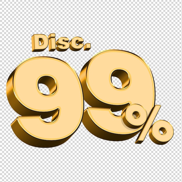 Sconto per il rendering 3D del 99%.