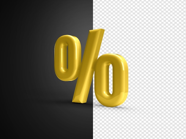 Sconto percentuale 3d in numeri