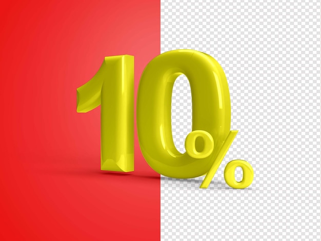 Sconto percentuale 3d in numeri