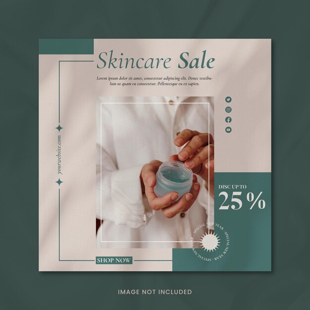 Sconto skincare con modelli