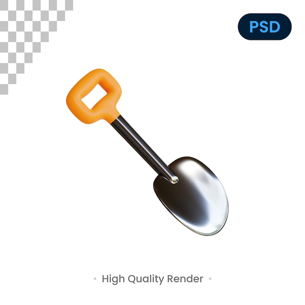 Scoop 3D Render Ilustração Premium Psd