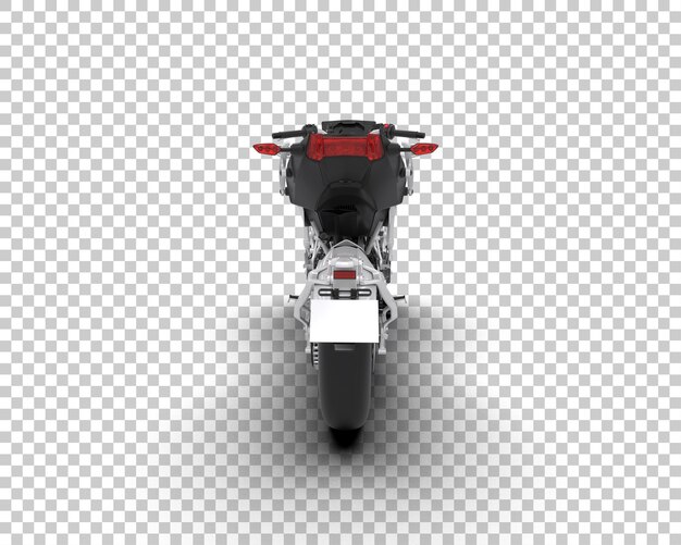 Scooter aislado en el fondo Ilustración de renderización 3D