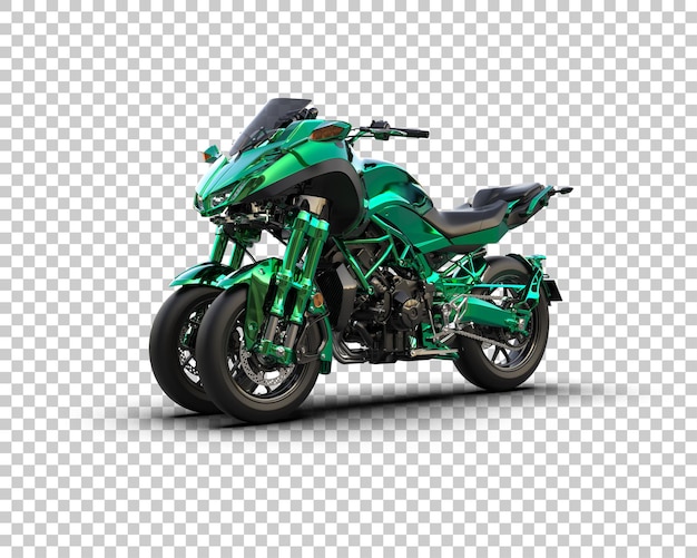 Scooter aislado en el fondo Ilustración de renderización 3D