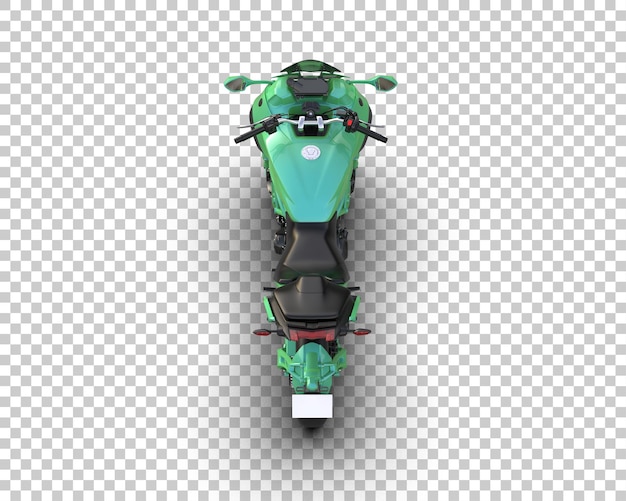 Scooter aislado en el fondo Ilustración de renderización 3D