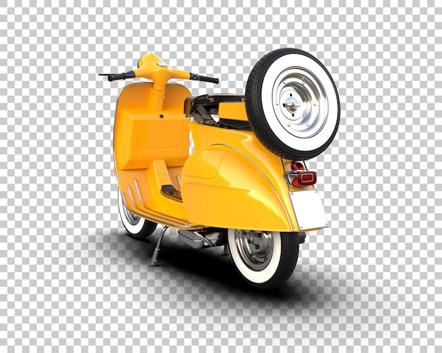 Scooter aislado en el fondo Ilustración de renderización 3D