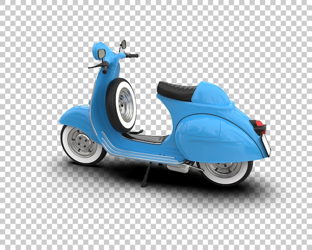Scooter aislado en el fondo Ilustración de renderización 3D
