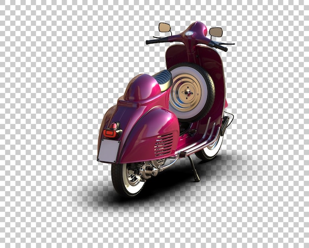 Scooter aislado en el fondo Ilustración de renderización 3D