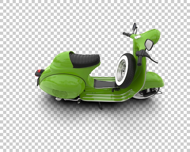 Scooter aislado en el fondo Ilustración de renderización 3D
