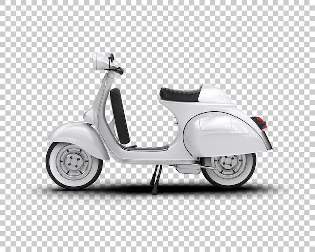 Scooter aislado en el fondo Ilustración de renderización 3D