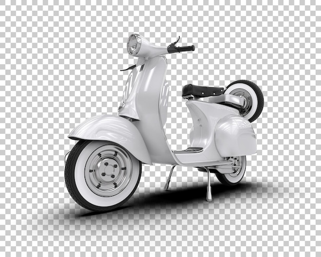 Scooter aislado en el fondo Ilustración de renderización 3D