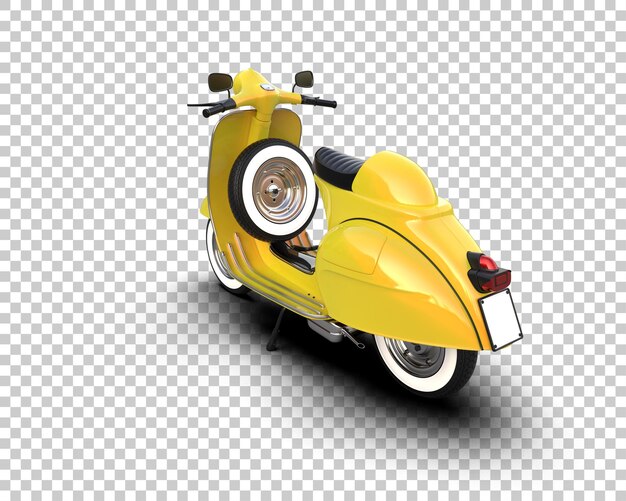 Scooter aislado en el fondo Ilustración de renderización 3D