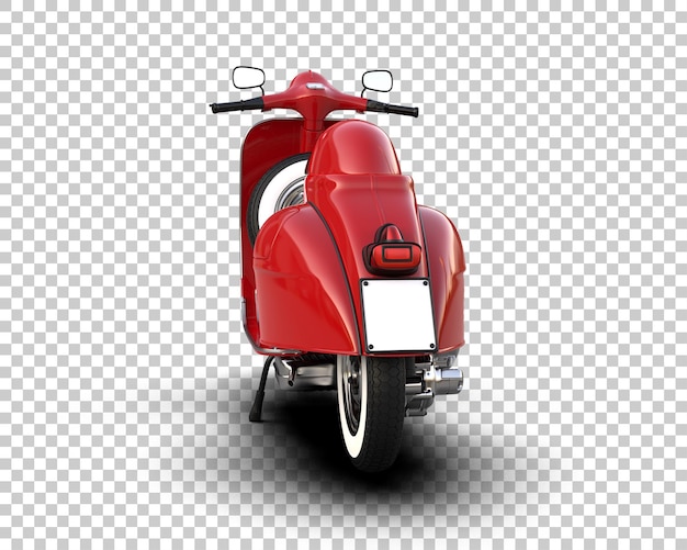 Scooter aislado en el fondo Ilustración de renderización 3D