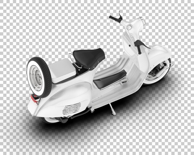 Scooter auf durchsichtigem Hintergrund 3D-Rendering-Illustration