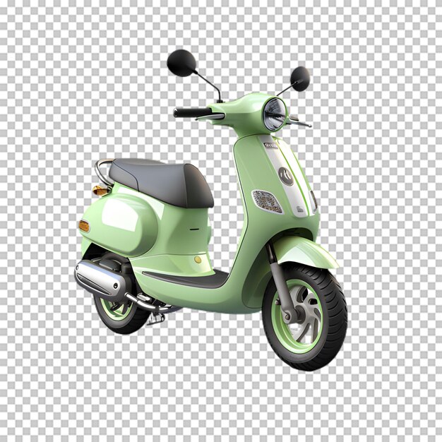 PSD scooter de desenho animado isolado em fundo transparente