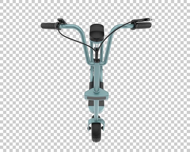 PSD scooter eléctrico aislado sobre fondo transparente ilustración de renderizado 3d