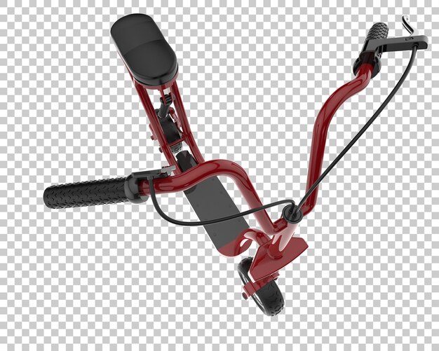 Scooter eléctrico aislado sobre fondo transparente ilustración de renderizado 3d