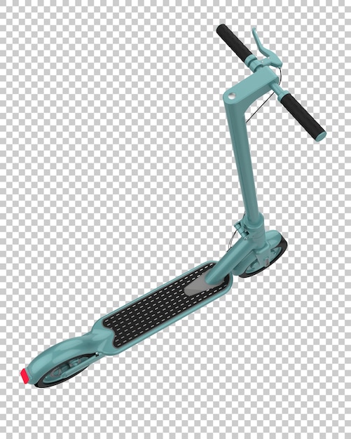 PSD scooter eléctrico aislado sobre fondo transparente ilustración de renderizado 3d