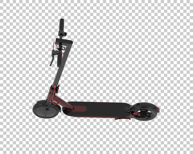 PSD scooter eléctrico aislado sobre fondo transparente ilustración de renderizado 3d