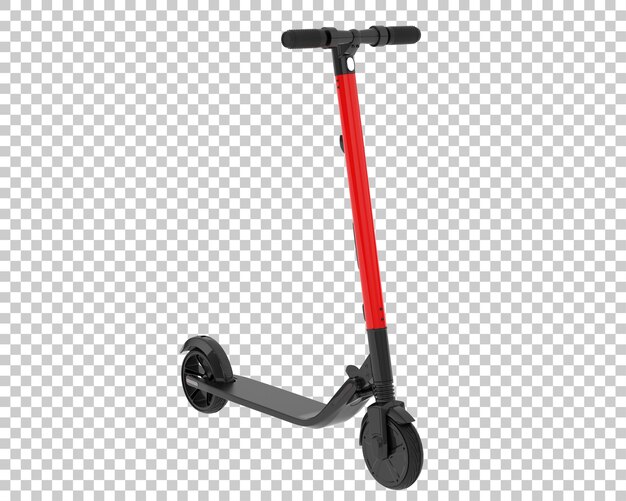 Scooter eléctrico aislado sobre fondo transparente ilustración de renderizado 3d