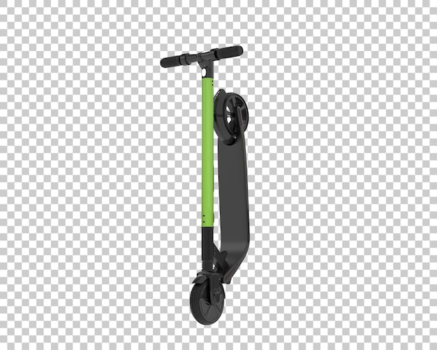 PSD scooter eléctrico aislado sobre fondo transparente ilustración de renderizado 3d