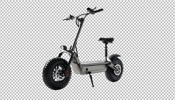 PSD scooter eléctrico fuera de carretera explora caminos inexplorados
