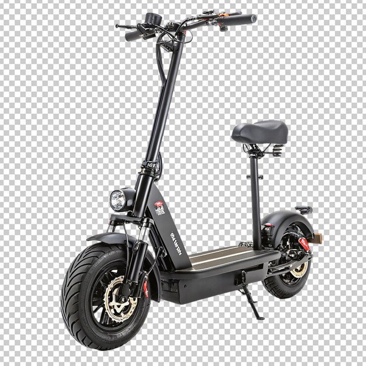PSD scooter eléctrico negro y elegante