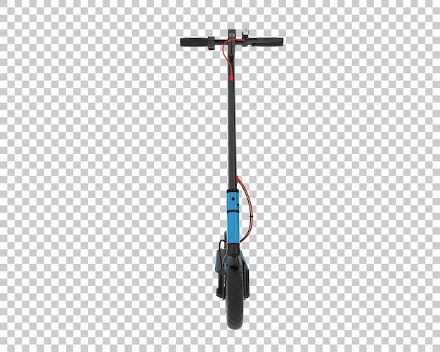 Scooter électrique isolé sur fond transparent illustration du rendu 3d