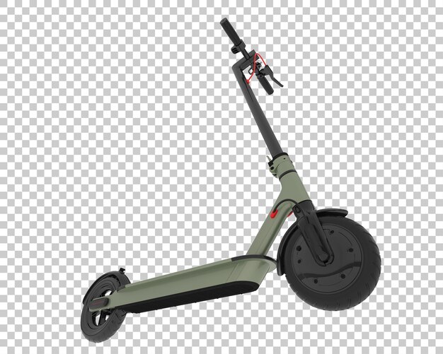 PSD scooter électrique isolé sur fond transparent illustration du rendu 3d