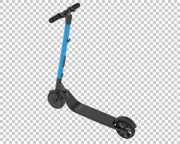 Scooter électrique isolé sur fond transparent illustration du rendu 3d