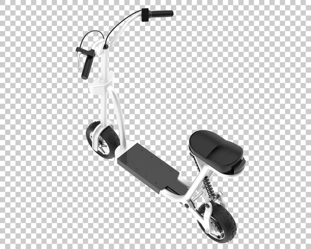 PSD scooter électrique isolé sur fond transparent illustration de rendu 3d