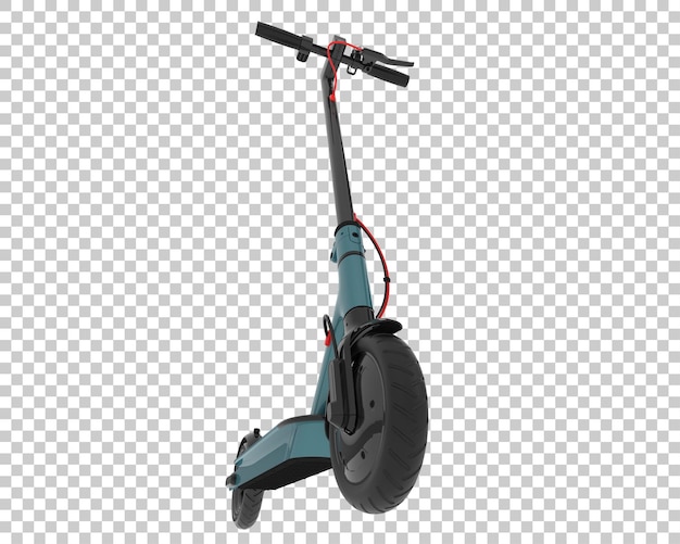 PSD scooter elétrico isolado em fundo transparente ilustração de renderização 3d