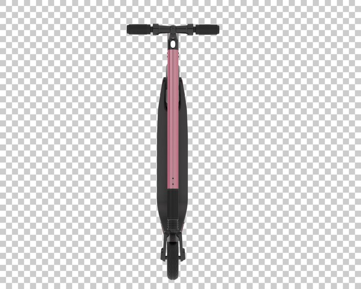 PSD scooter elétrico isolado em fundo transparente ilustração de renderização 3d