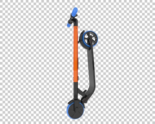 PSD scooter elétrico isolado em fundo transparente ilustração de renderização 3d