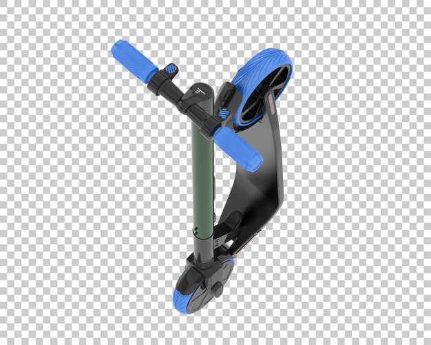 PSD scooter elétrico isolado em fundo transparente ilustração de renderização 3d