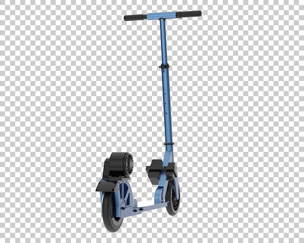 Scooter elettrico isolato su sfondo trasparente 3d rendering illustrazione