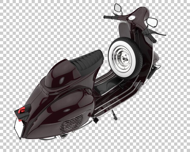 Scooter em fundo transparente. renderização em 3d - ilustração