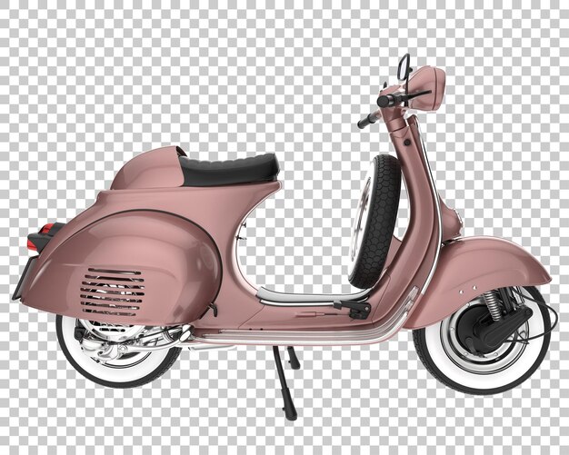 Scooter em fundo transparente. renderização em 3d - ilustração