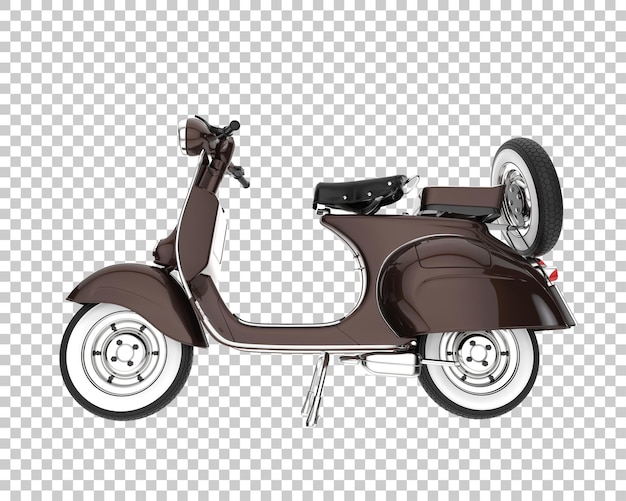 PSD scooter em fundo transparente. renderização em 3d - ilustração