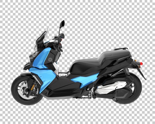 PSD scooter em fundo transparente. renderização em 3d - ilustração