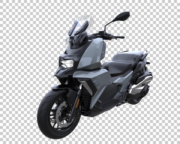 PSD scooter em fundo transparente. renderização em 3d - ilustração