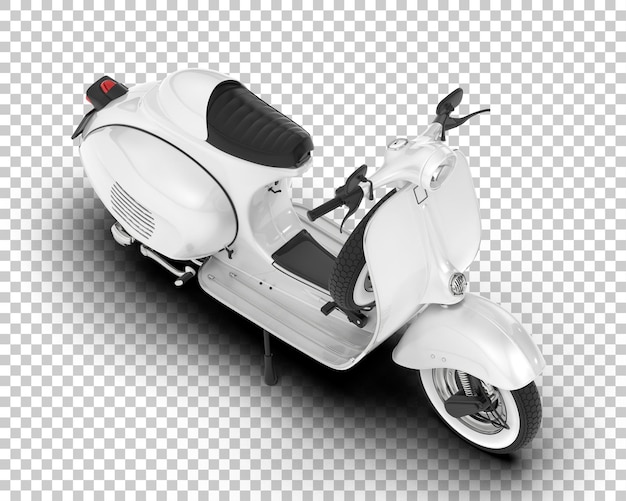 PSD scooter sur fond transparent illustration de rendu 3d