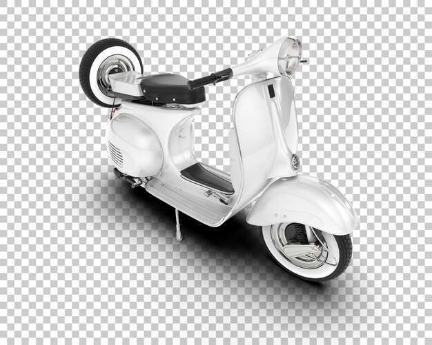 PSD scooter sur fond transparent illustration de rendu 3d