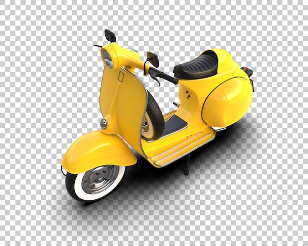 Scooter isolado no fundo ilustração de renderização 3D