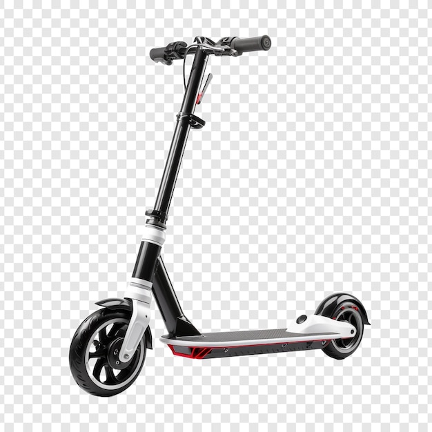 PSD scooter isolé sur un fond transparent