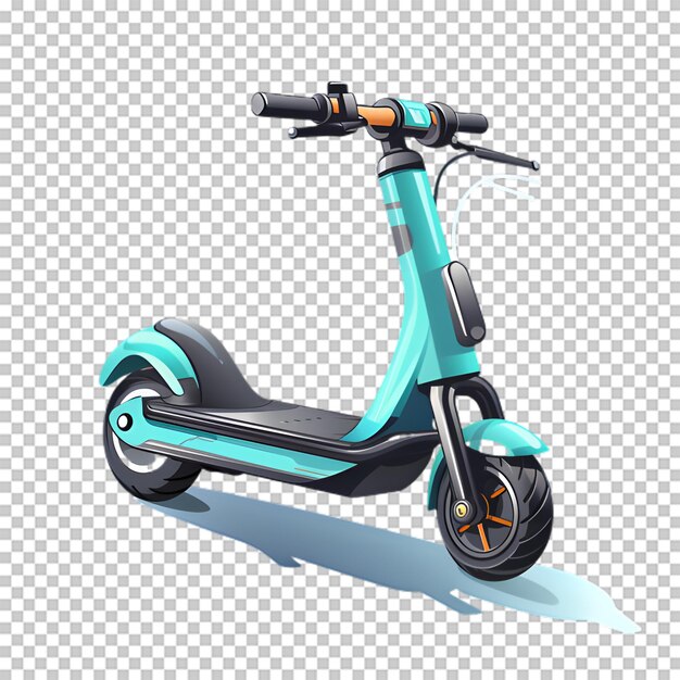 PSD scooter de motor 3d aislado en un fondo transparente