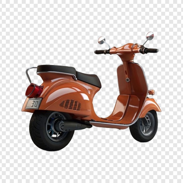 PSD scooter psd 3d gratuit isolé sur un fond transparent