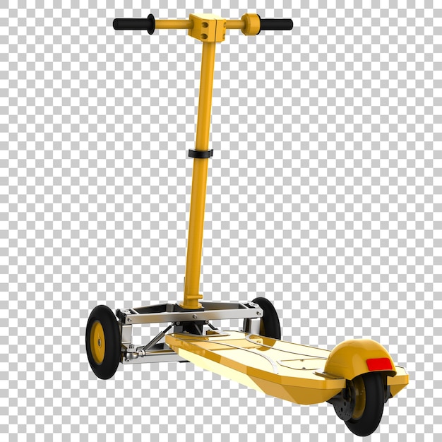 Scooter su sfondo trasparente illustrazione di rendering 3D