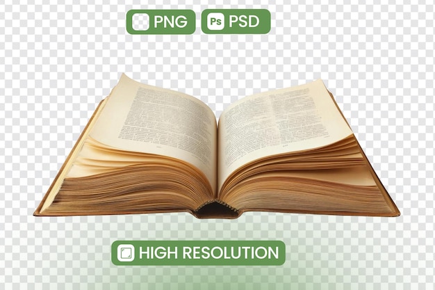 Scopri le pagine dei libri antichi Apri ampiamente rivelando storie e conoscenze senza tempo PNG e PSD in alta risoluzione scaricabili Un viaggio visivo nel mondo della letteratura e della storia