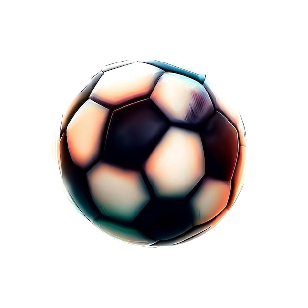 PSD score de ballon de football isolé hyper-réaliste outil de remise en forme sportif icon avatar